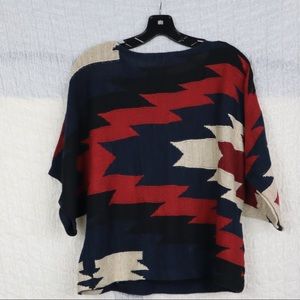 Ralph Lauren southwestern poncho Medium knit